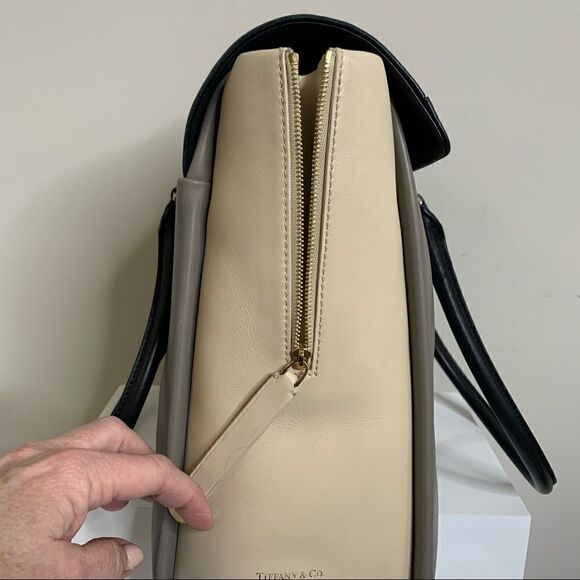 Tiffany & Co. Olivia Colorblock Leather Tote - EUC - Picture 11 of 16